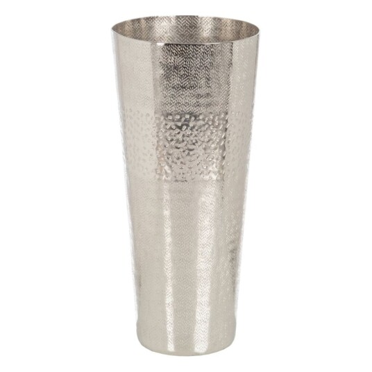 Bigbuy Home Vase 19 X 19 X 43 Cm Metall Sølv