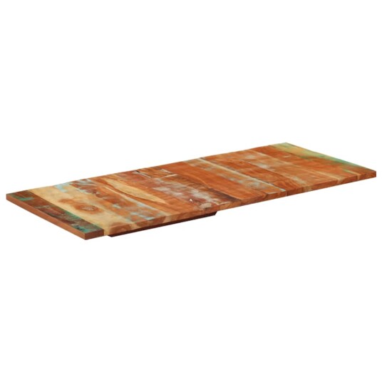 Rektangulær bordplate 60x140 cm 25-27 mm gjenvunnet heltre 286058 Rektangulær bordplate 60x140 cm 25-27 mm gjenvunnet heltre 286058