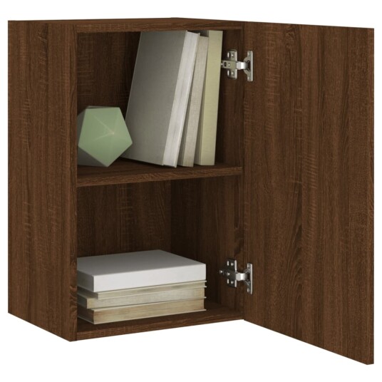 vidaXL Vegghengt TV-benk brun eik 40,5x30x60 cm konstruert tre 8721012255067