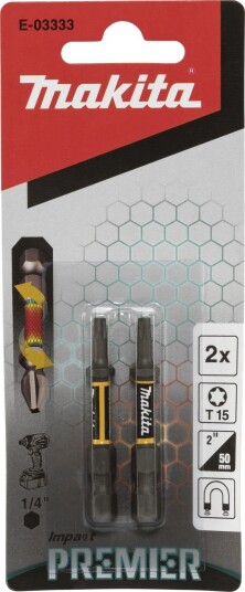Makita Bits E-03333 T15x50mm 2 Stk