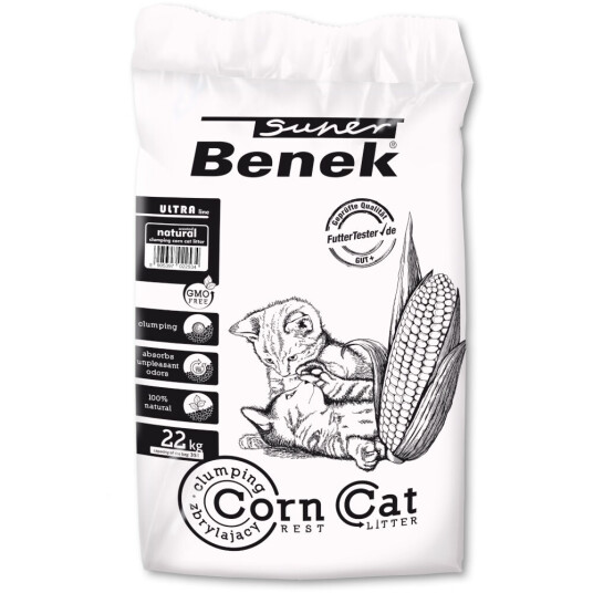 Benek Super Corn Cat Ultra Natural 35 L (Ca. 22 kg) Benek Super Corn Cat Ultra Natural 35 L (Ca. 22 kg)