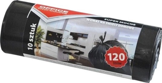 Office Products Søppelsekker Til Husholdning Ekstra Sterke Ldpe 120 L 10 Stk Svarte