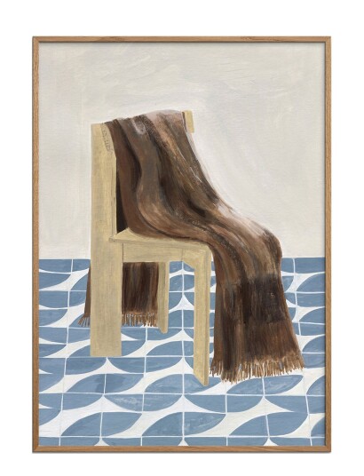 The Poster Club Tpc X Isabelle Vandeplassche Chair With Blanket Multi/patterned 70X100CM The Poster Club Tpc X Isabelle Vandeplassche Chair With Blanket Multi/patterned 70X100CM