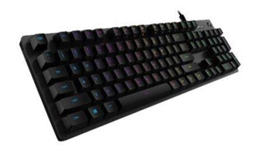 Logitech G512 Carbon GX Red - US - Gamingtastatur - Universal - Svart