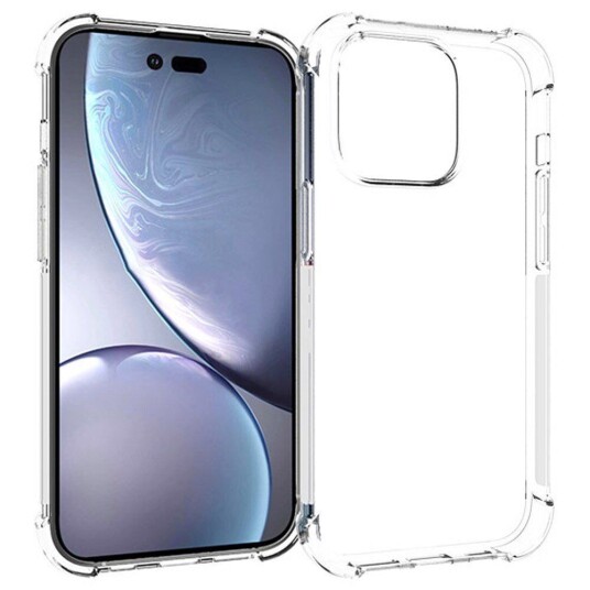 INCOVER iPhone 14 Pro Shockproof Plastdeksel - Gjennomsiktig