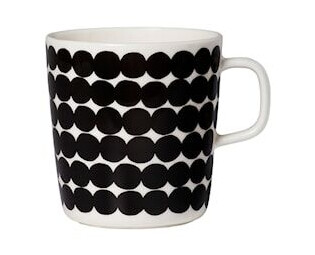 Marimekko Räsymatto Krus 40 cl Hvit/Svart Marimekko Räsymatto Krus 40 cl Hvit/Svart