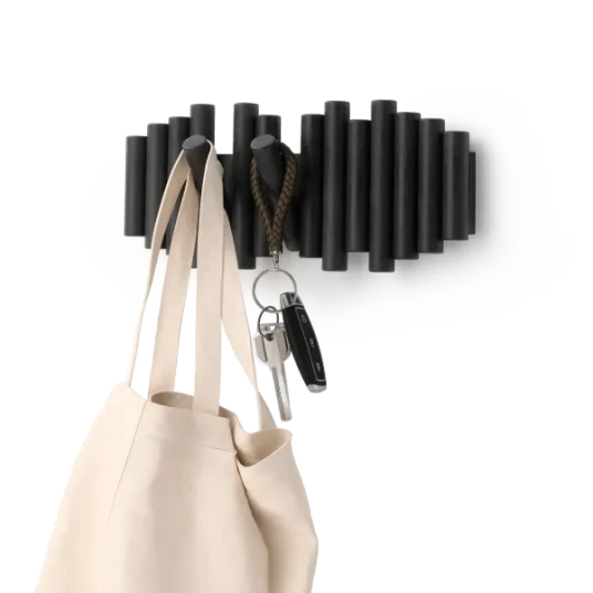 Umbra Picket 5 knaggrekke sort Umbra Picket 5 knaggrekke sort