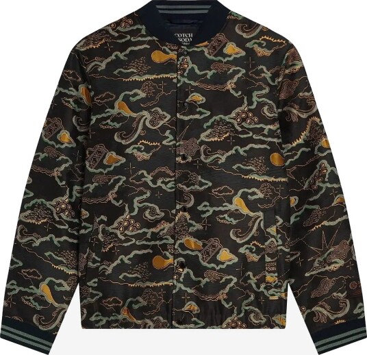 Scotch & Soda Festive Jacquard Blouson SURREAL CLOUDS SKY CAPTAIN L