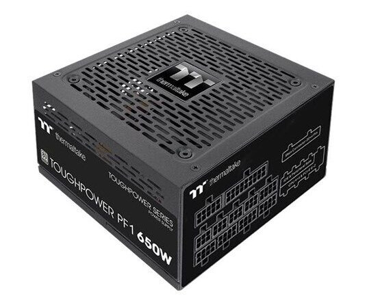 Thermaltake ToughPower GF1 650W Strømforsyning (PSU) - 650 Watt - 120 mm - 80 Plus Platinum sertifisert Thermaltake ToughPower GF1 650W Strømforsyning (PSU) - 650 Watt - 120 mm - 80 Plus Platinum sertifisert