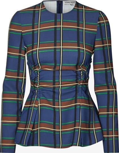 STINE GOYA 2591 Twill Cady Gathered Peplum To CROSSCHECKS XS