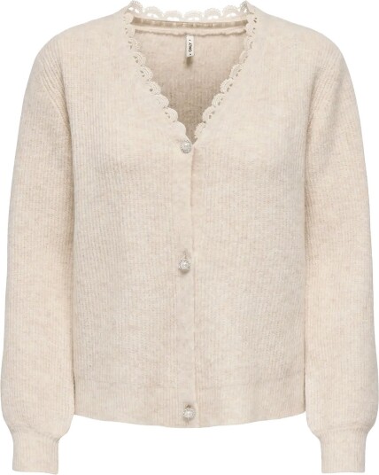 ONLY Onlsia Ls V Neck Woven Cardi Cs Knt BIRCH M ONLY Onlsia Ls V Neck Woven Cardi Cs Knt BIRCH M