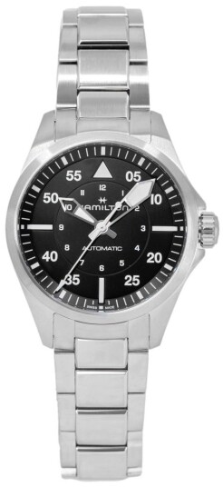 Hamilton Dameklokke H76215130 Khaki Aviation Pilot Sort/Stål Ø36 mm