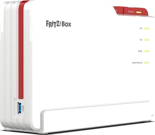 AVM FRITZ!Box 5590 Fiber-ruter WiFi 7 4x Gigabit LAN Hvit