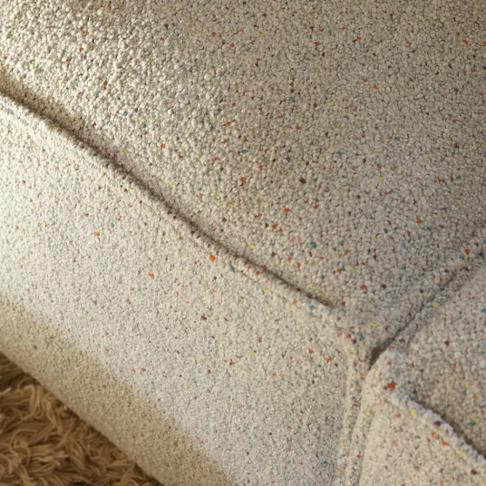 Ferm Living Catena Sofa Armrest Left L400 Confetti Bouclé   Light Grey