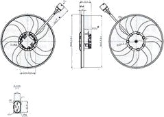 Kjølevifte MAGNETI MARELLI 069422875010