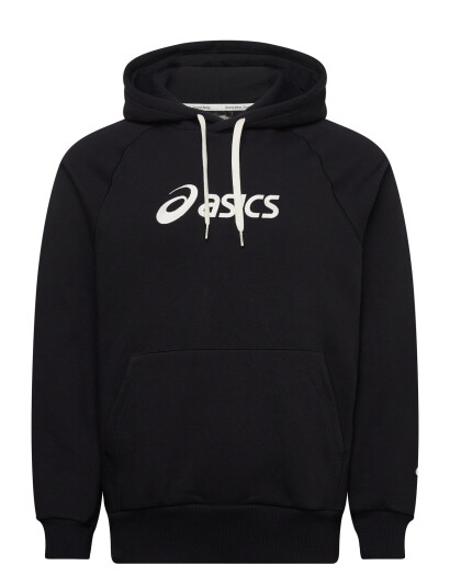 Asics Asics Logo Fleece Pullover Hoodie Black XXL