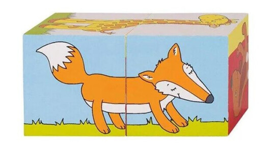 Goki Wooden Block Puzzle Animals 2 pcs. Blokk