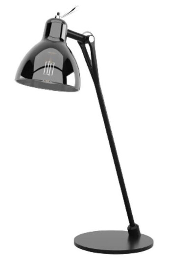 Rotaliana Luxy Glam T0 Bordlampe Black/Smoke Chrome Semi Transparent