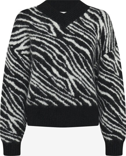 Mads Nørgaard Alpaca Wool Esther Zebra Knit ZEBRA XS