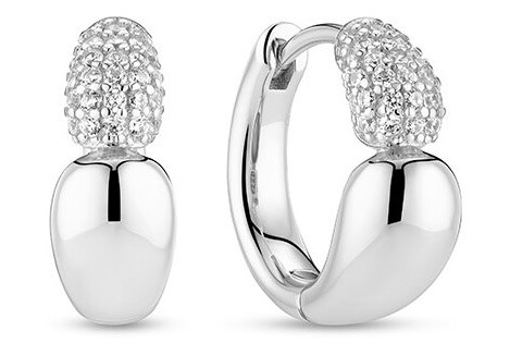 Sif Jakobs Goccia Creolo Piccolo Øredobber Sølv SJ E2582 CZ Dame 925 Sterling Silver