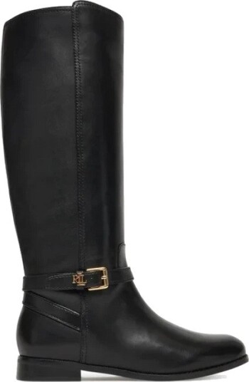Lauren Ralph Lauren   Støvler Burnished Calf brooke Tll 2 bo tal   Svart