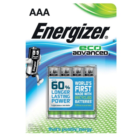 Energizer Eco Advanced Batteri AAA 4pk Energizer Eco Advanced Batteri AAA 4pk