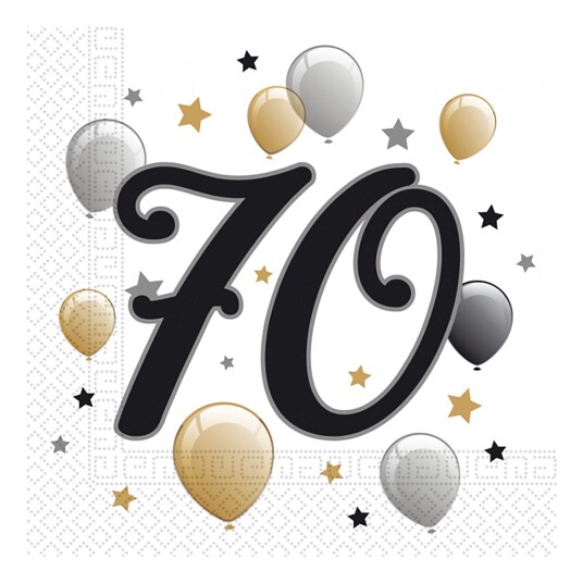 Servietter 70 Ballonger 20 pakning Servietter 70 Ballonger 20 pakning