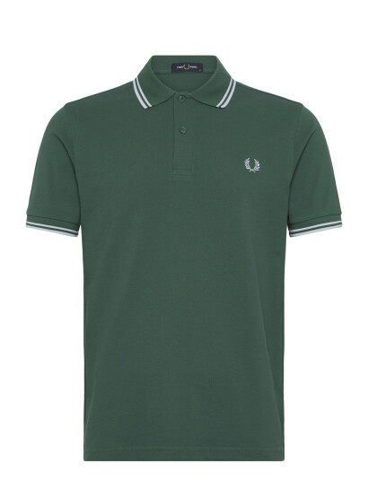 Fred Perry The Twin Tipped Fp Shirt   Green   M