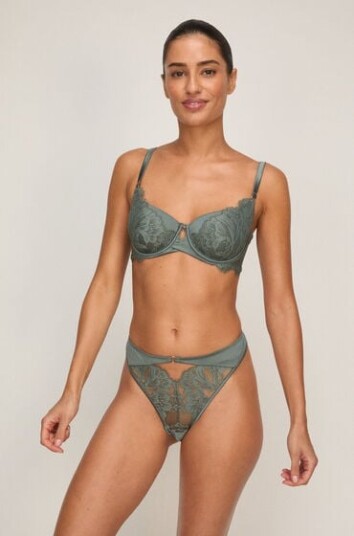 Hunkemöller Grace Brazilian med høy skjæring Grønn