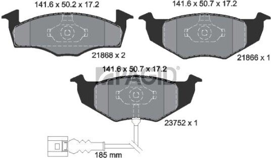 PAGID T1287N Bremseklosser