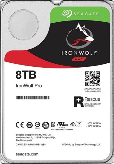 Seagate IronWolf 8TB 3.5" Harddisk SATA-600 7200 RPM med 256 MB cache