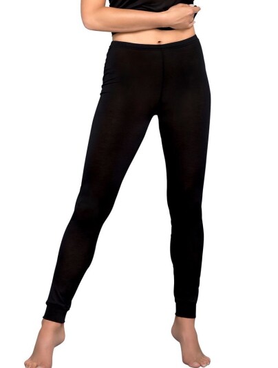Lady Avenue Pure Silk Jersey Leggings-Xxl XXL