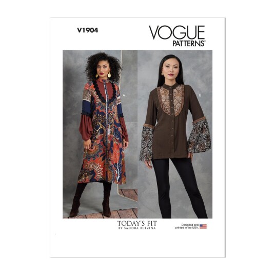 Vogue 1904 - Kjole & Tunika STRL: A (S-M-L-XL-XXL)