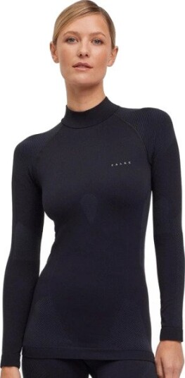 Falke Women Long Sleeve Shirt Turtle Warm Black XS
