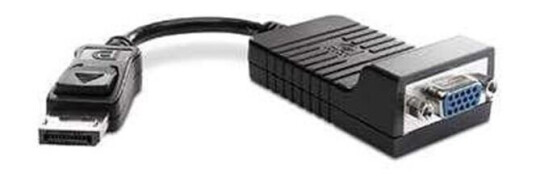 HP DisplayPort til VGA Adapter 0.2m Svart HP DisplayPort til VGA Adapter 0.2m Svart