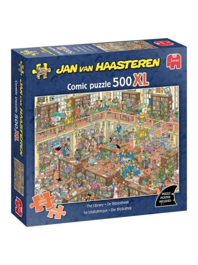 Jumbo Jan Van Haasteren Jigsaw Puzzle The Library 500 XL Pcs. Gulv
