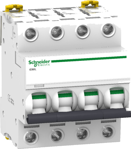 Strømbryter iC60L C 4P 63A 15KA
