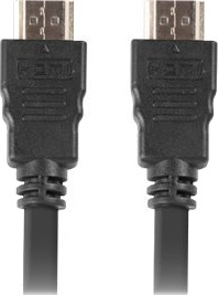 Lanberg High Speed Hdmi Kabel Med Ethernet Hdmi Hann Til Hdmi Hann 1.8 M Skjermet Svart 4K Støtte En Pakke 10