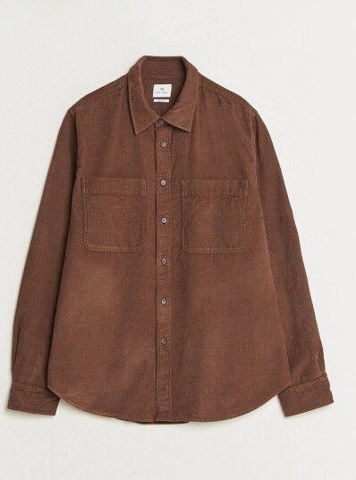 PS Paul Smith Casual Fit Corduroy Shirt Brown