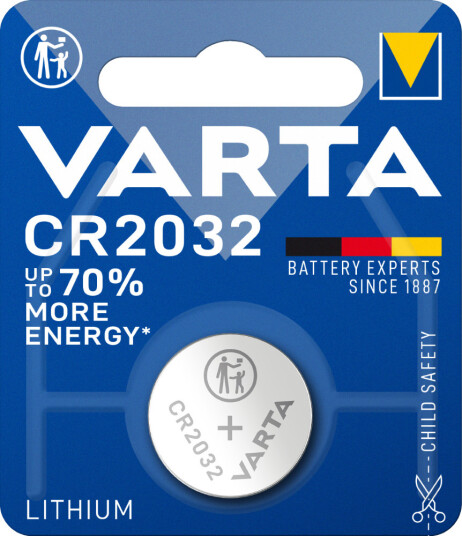 Kjell & Company CR2032 Litium Knappcellebatteri 3V 230mAh - 1 stk