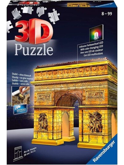 Ravensburger Arc De Triomphe Light Up 3D Puzzle 216 pieces 3D Puslespill