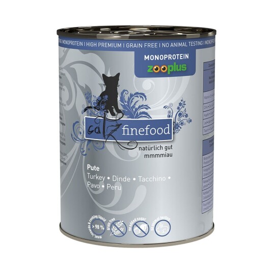 Catz Finefood Monoprotein Zooplus 6 X 400 G Kalkun