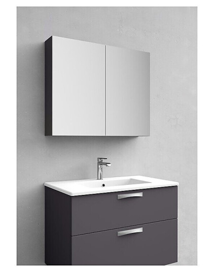 Noro Flex Speilskap 800x700 mm Antrasittgrå Noro Flex Speilskap 800x700 mm Antrasittgrå