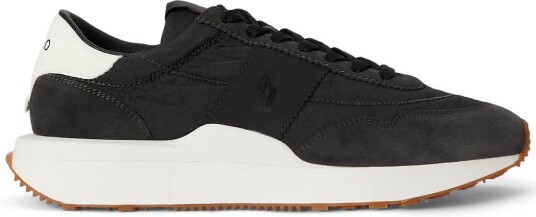 Polo Ralph Lauren Train 89 Suede Paneled Sneaker FADED BLACK 43