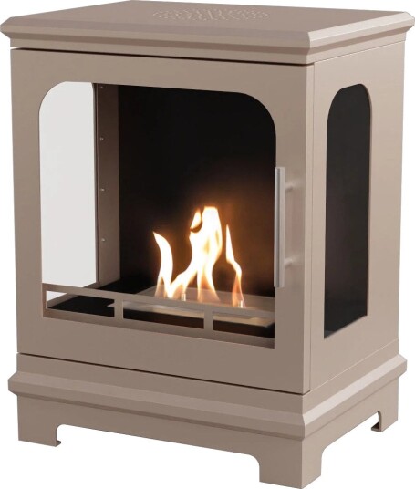Scandiflames Biopeis Honolulu Frittstående - Grå Beige