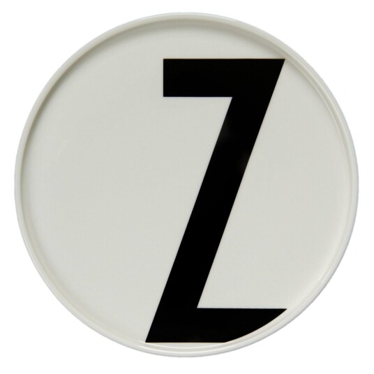 Design Letters tallerken Z