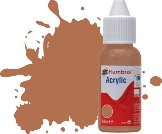 Humbrol Akryl No 119 Light Earth - Matt 14ml Dropper Bottle