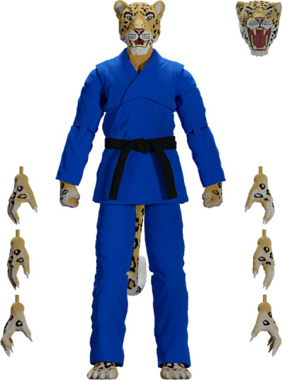 Jiu Jitsu Combat Creatures  Jairo The Jaguar Action Figure  Blue Gi