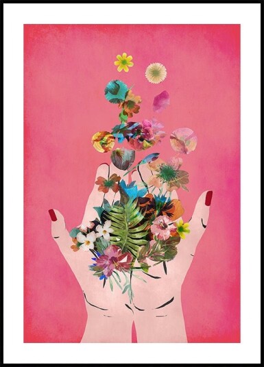 Blooming in Hands Plakat Plakat / 50x70cm Blooming in Hands Plakat Plakat / 50x70cm
