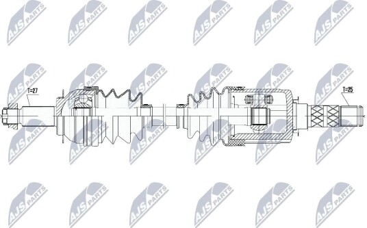 Nty Drivaksel NTY NPW SB 012 Nty Drivaksel NTY NPW SB 012